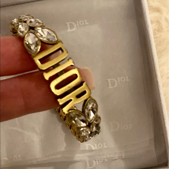Dior Crystal Logo Bracelet - Picture 9 of 12